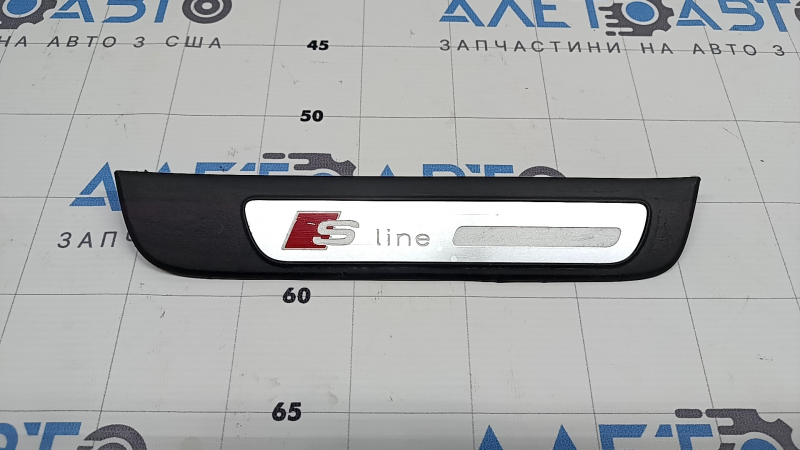 Ornament prag ușă spate dreapta exterior Audi A4 B8 08-16 sedan cromat S line, zgârieturi