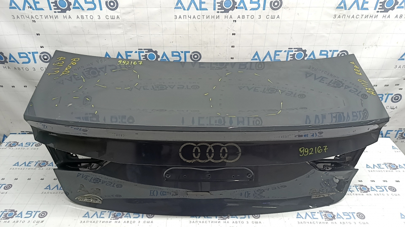 Крышка багажника Audi A3 8V 15-20 4d серый LX7M, в клее, вмятина