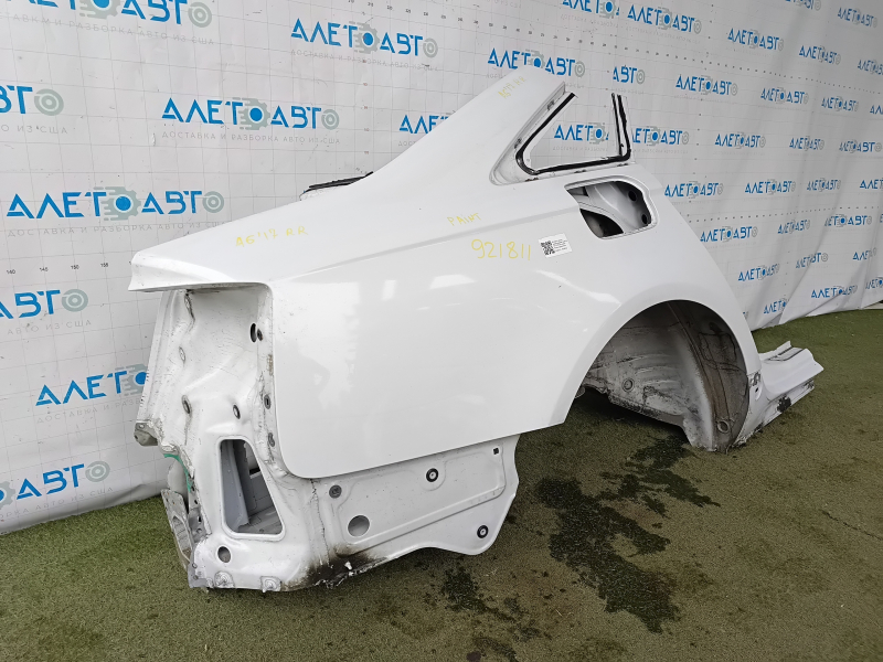 Четверть крыло задняя правая Audi A6 C7 12-18 отпилена, белая, крашенная