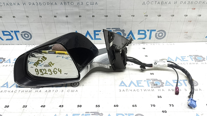 Ansamblu oglindă retrovizoare stânga Tesla Model 3 18-23 13+2 pini, încălzită, cu reglare automată a intensității luminii, cromată, PBSB neagră
