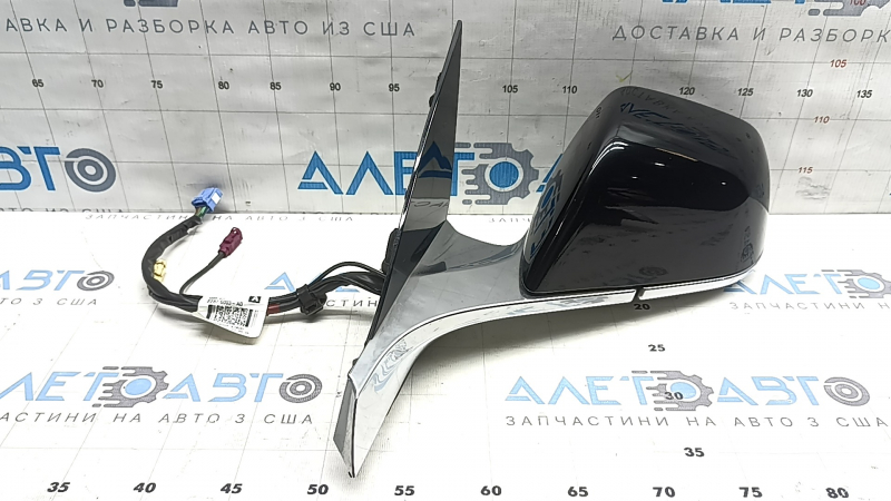 Ansamblu oglindă retrovizoare stânga Tesla Model 3 18-23 13+2 pini, încălzită, cu reglare automată a intensității luminii, cromată, PBSB neagră