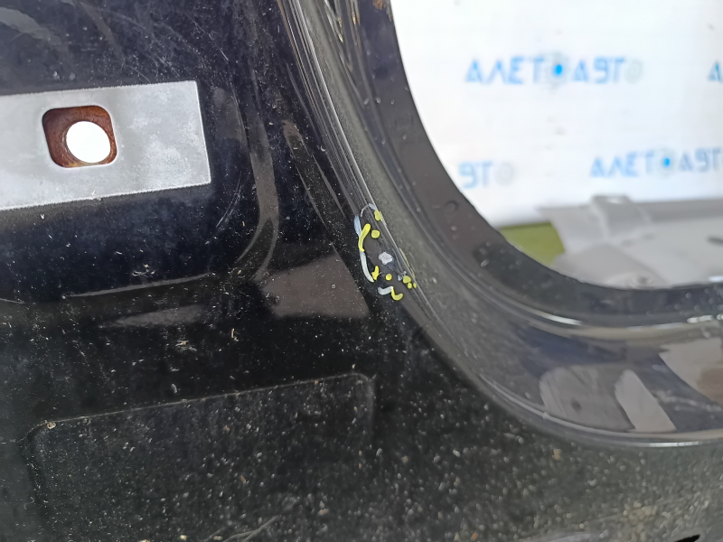 Sfert dreapta față BMW 5 G30 17-23 retezat cu stâlp central, negru, cu proeminențe
