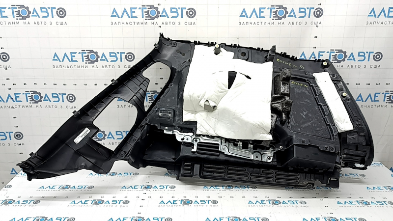 Ornament arc stânga Nissan Rogue 21-22 negru, sub podea solidă, fabricat în SUA, zgârieturi