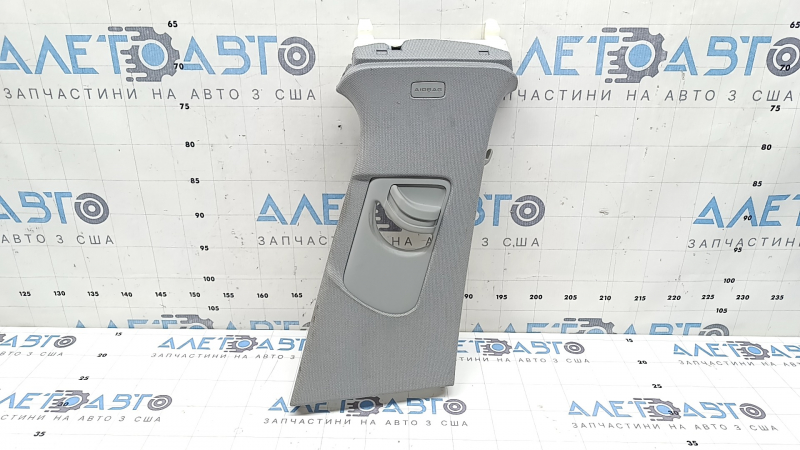 Ornament stâlp central superior dreapta, Audi A4 B9 18-25, gri, curățabil chimic, zgârieturi
