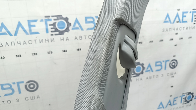 Ornament stâlp central superior dreapta, Audi A4 B9 18-25, gri, curățabil chimic, zgârieturi