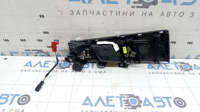 Mâner interior ușă spate dreapta pentru Audi A4 B9 17-25 cu iluminare, cu ornamente negre lucioase