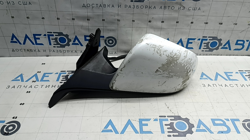Зеркало боковое левое в сборе Tesla Model Y 20-25 13 пинов, белый PPSW, без накладки