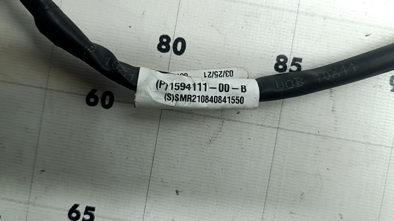 Зеркало боковое левое в сборе Tesla Model Y 20-25 13 пинов, белый PPSW, без накладки
