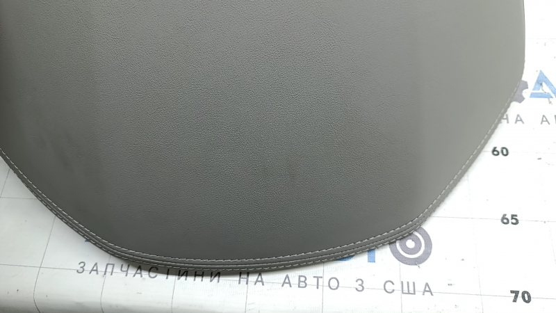 Ornamente panou față stânga sus Hyundai Ioniq 17-22, piele bej, cusături albe, curățabil chimic