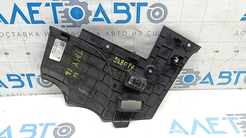 Ornament bord inferior, spațiu pentru picioare șofer, Tesla Model Y 20-25, negru, zgârieturi