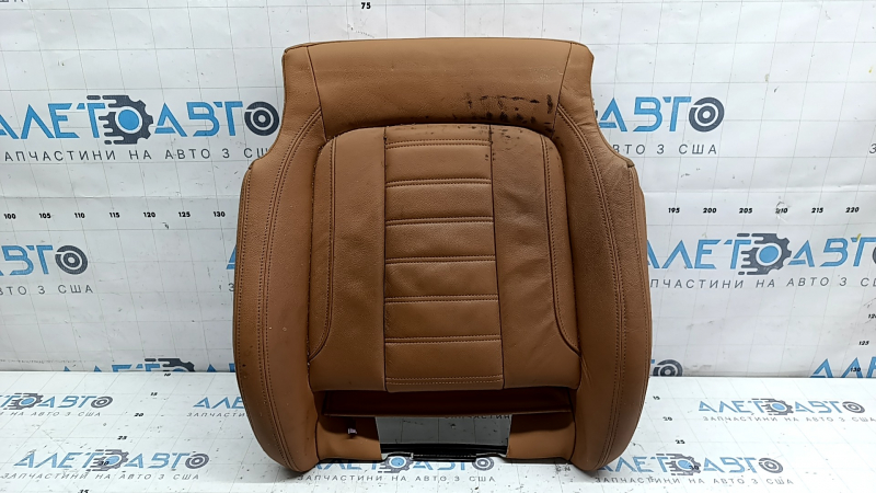 Обшивка подушки водительского сиденья BMW 3 G20 19-21 кожа коричневая COGNAC, с подогревом, под химчистку