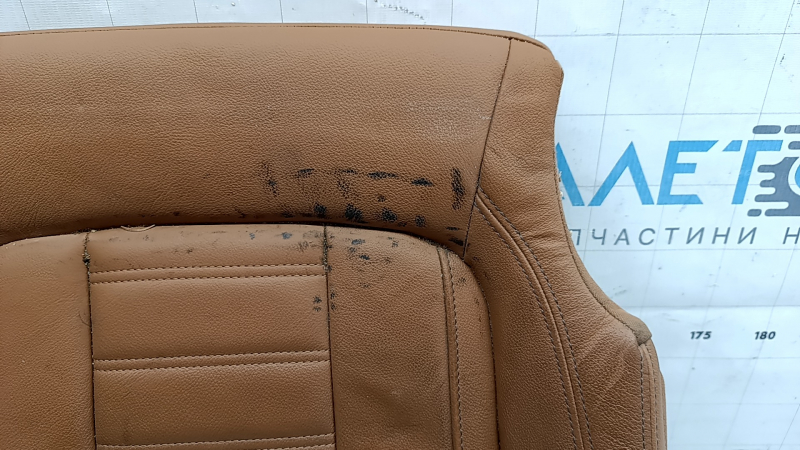 Обшивка подушки водительского сиденья BMW 3 G20 19-21 кожа коричневая COGNAC, с подогревом, под химчистку