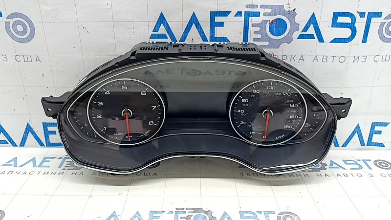 Щиток приборов Audi A6 C7 16-18 рест без ночного видения и проекции, 86к, царапины