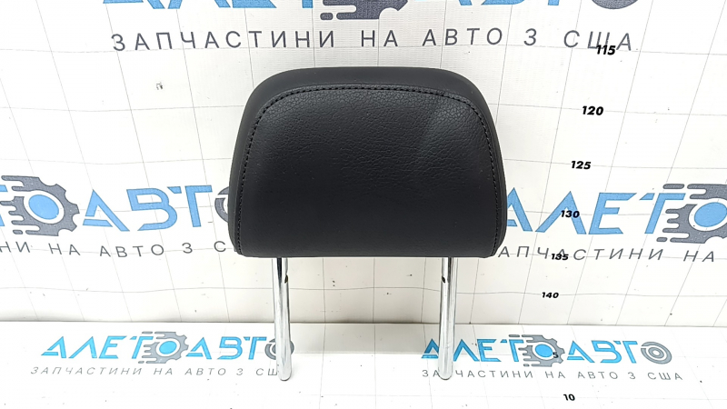 Tetieră al doilea rând de scaune, stânga, Audi A6 C7 12-18, piele neagră, lovită