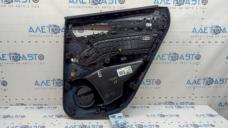 Ornamente ușă spate stânga Audi Q5 80A 21-25 piele neagră, cotieră neagră, prelată interioară, Bang & Olufsen, zgârieturi