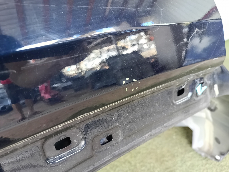 Aripă spate dreapta Hyundai Tucson 22-26 Coreea, tăiată cu stâlpul central, albastru, împunge