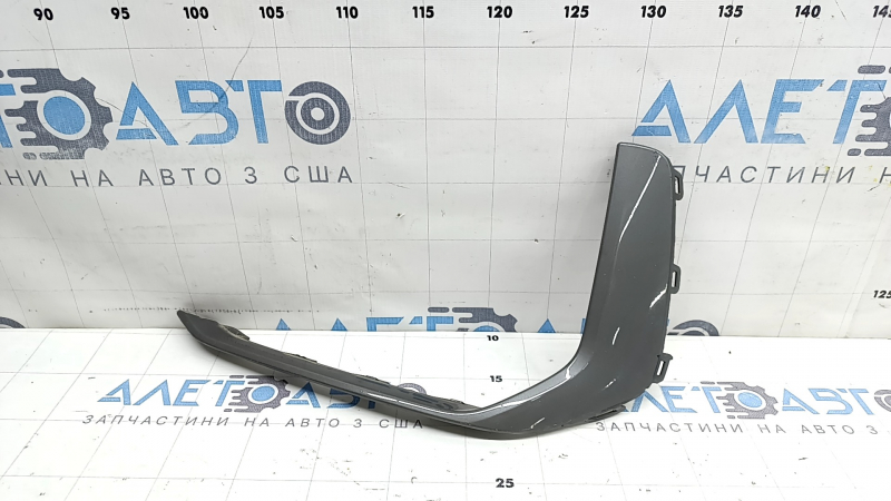 Ornament bară față, stânga, Audi A6 C8 19-23, gri lucios, S-Line