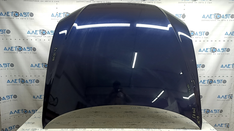 Capotă neagră Audi A6 C8 19-25 aluminiu, albastru LX5B