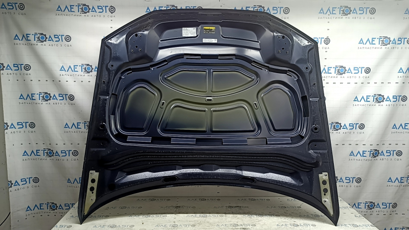 Capotă neagră Audi A6 C8 19-25 aluminiu, albastru LX5B