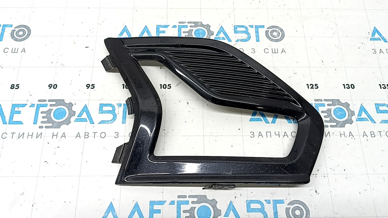 Решетка переднего бампера правая Ford Fusion mk5 19-20 под LED ПТФ, глянец, песок
