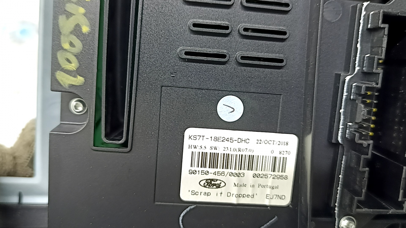 Panou de comandă radio Ford Fusion mk5 13-20 SYNC 3 SONY cu încălzire și ventilație, zgârieturi