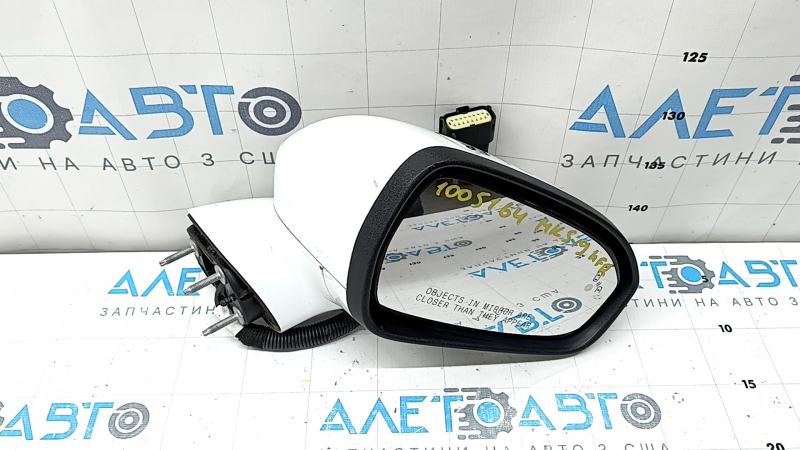 Ansamblu oglindă retrovizoare dreapta Ford Fusion mk5 19-19 12 pini, semnalizare, încălzită, iluminare spate, BSM, alb, zgâriat