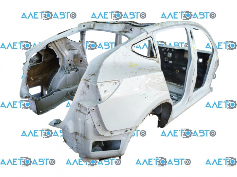 Aripă spate dreapta, din PPSW alb, pentru Tesla Model Y 20-25, lonjeron turnat, pe caroserie