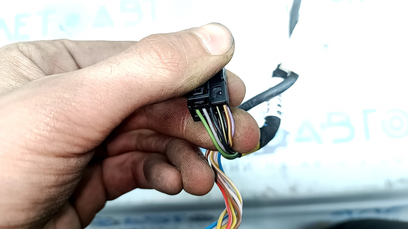 Зеркало боковое правое в сборе Mercedes W167 GLE 20-25 8+8+4 поворотник, подогрев, подсветка, BSM, камера, синее, потерто