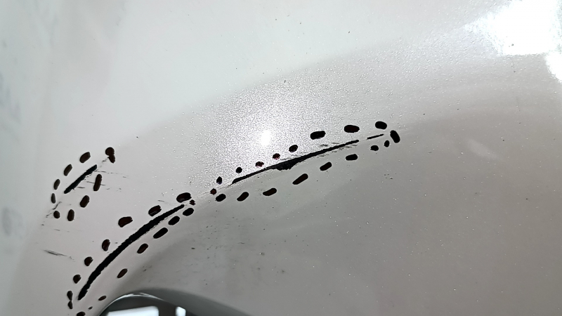 Bara față goală partea superioară Subaru Forester 25-26 albă, zgârieturi, lovitură