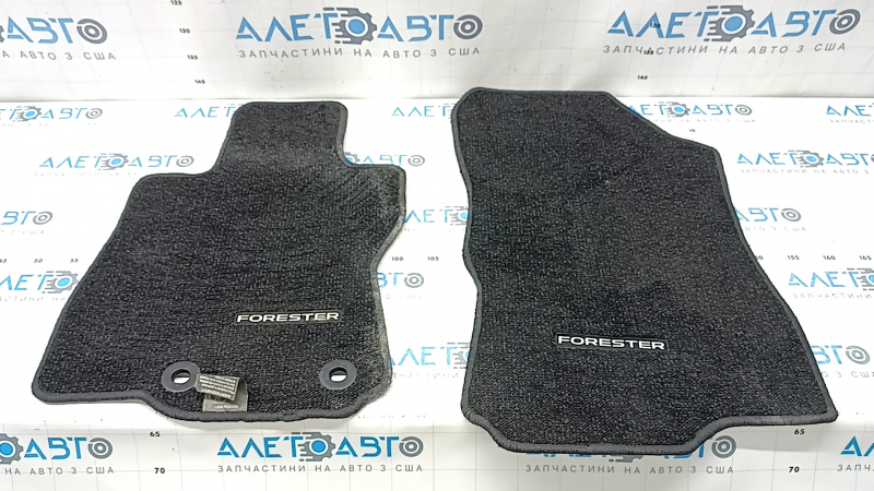 Set covorașe din material textil pentru Subaru Forester 25-26, negre, pentru curățare