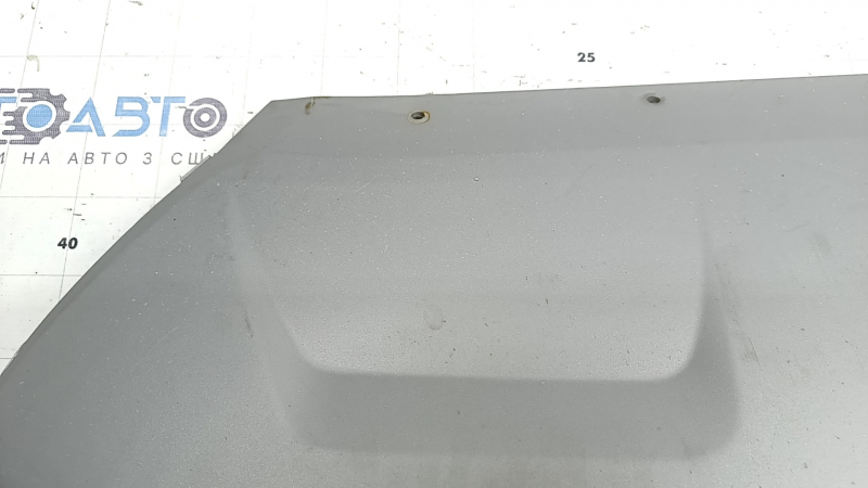 Ornament bară față Ford Escape MK3 17-19 restul barei de protecție argintii, zgârieturi, ciobiri