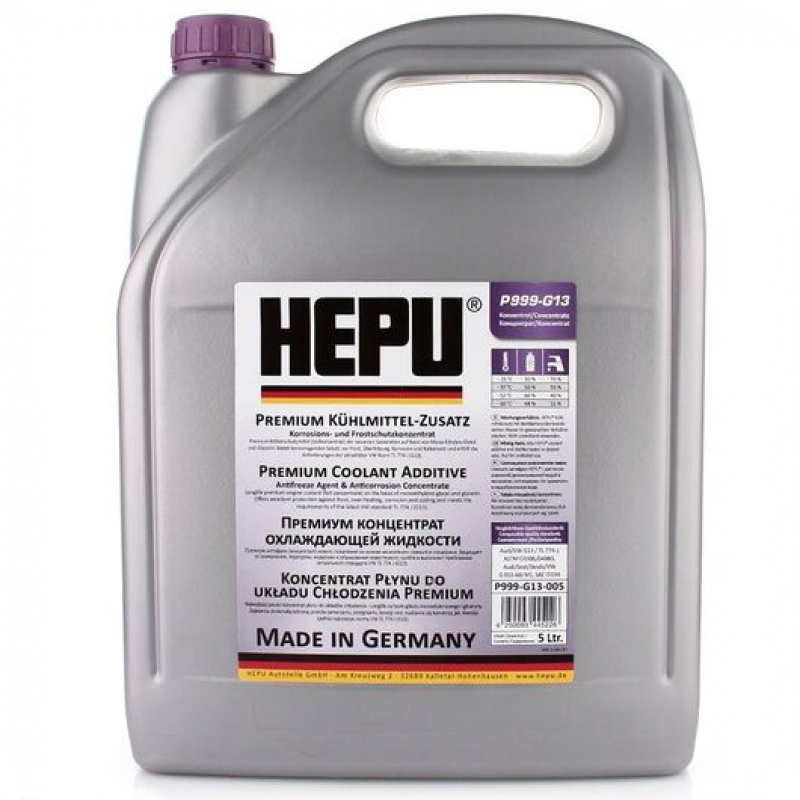 Антифриз Hepu фиолетовый концентрат g-13, 5л
