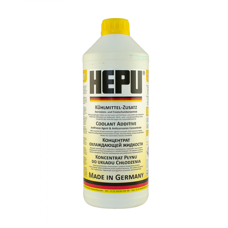 Антифриз Hepu желтый концентрат g-11, 1,5л