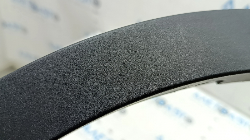 Ornament arc aripă față stânga BMW X3 G01 18-24 structură, zgârieturi, suport rupt