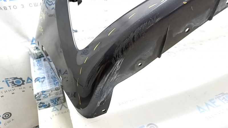 Bara față neaderentă BMW 5 G30 17-20 pentru senzori de parcare și PMA, fără mufă cârlig de remorcare, grafit, zgârieturi