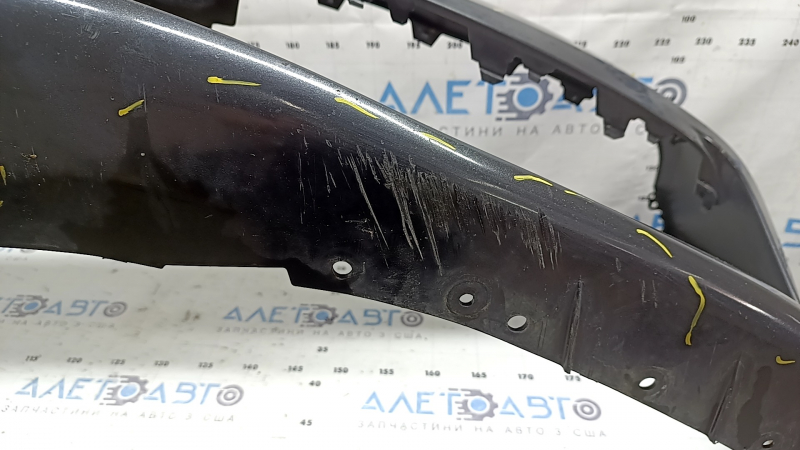 Bara față neaderentă BMW 5 G30 17-20 pentru senzori de parcare și PMA, fără mufă cârlig de remorcare, grafit, zgârieturi