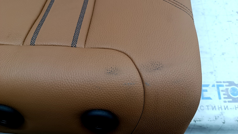 Spătar banchetă spate dreapta BMW 5 G30 17-23 piele Dakota, maro deschis lcro coniac, linie Sport, curățabil chimic