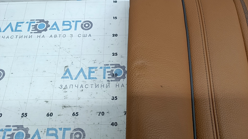 Spătar banchetă spate dreapta BMW 5 G30 17-23 piele Dakota, maro deschis lcro coniac, linie Sport, curățabil chimic