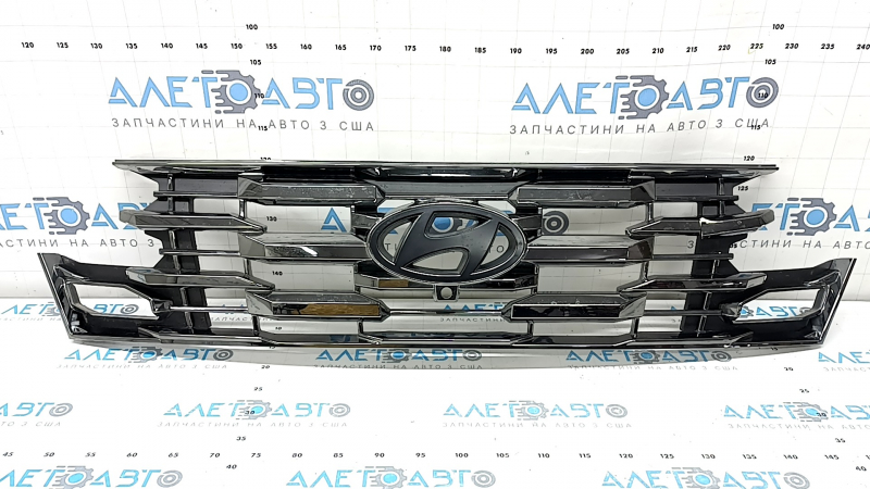 Grilă frontală Limited Hyundai Tucson 2025-2026, crom închis, spartă