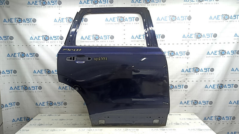 Ușă spate dreapta nealterată Volvo XC90 16-26 albastru 467, coroziune, panou înlocuibil
