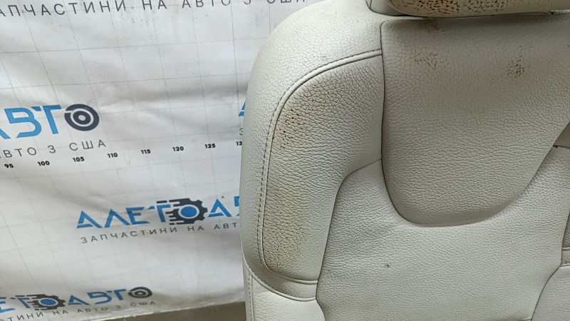 Заднее сиденье левое 2 ряд Volvo XC90 16-22 кожа серая под 3 ряда, под химчистку, ржавый каркас