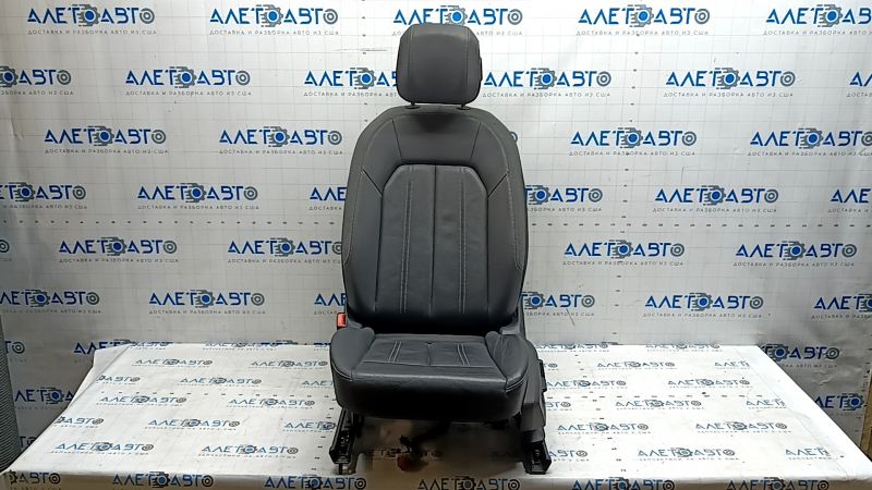Scaun șofer pentru Audi A3 22-26 cu airbag, electric, încălzit, piele neagră combinată, Alcantara, curățabil chimic
