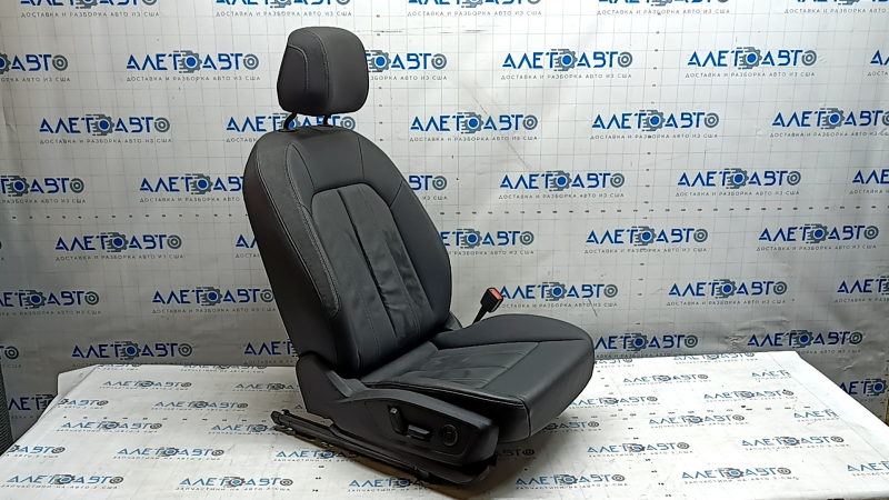 Scaun pasager Audi A3 22-26 cu airbag, electric, încălzit, piele neagră combinată, Alcantara, curățabil chimic
