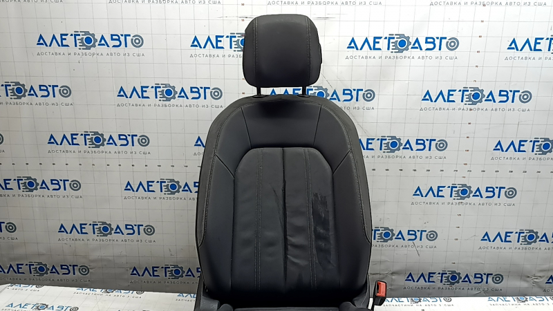 Scaun pasager Audi A3 22-26 cu airbag, electric, încălzit, piele neagră combinată, Alcantara, curățabil chimic