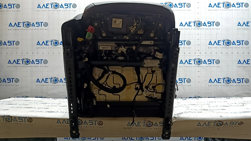 Scaun pasager Audi A3 22-26 cu airbag, electric, încălzit, piele neagră combinată, Alcantara, curățabil chimic