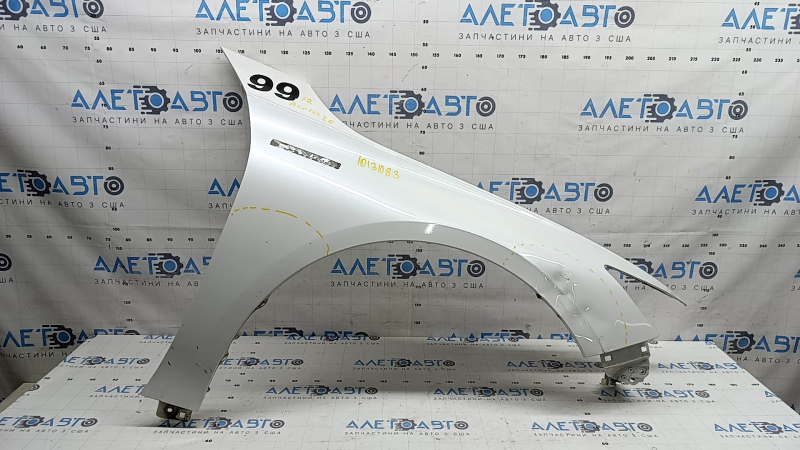 Aripă față dreapta Honda Accord 18-22 albă NH-883P, îndoită, ciobită