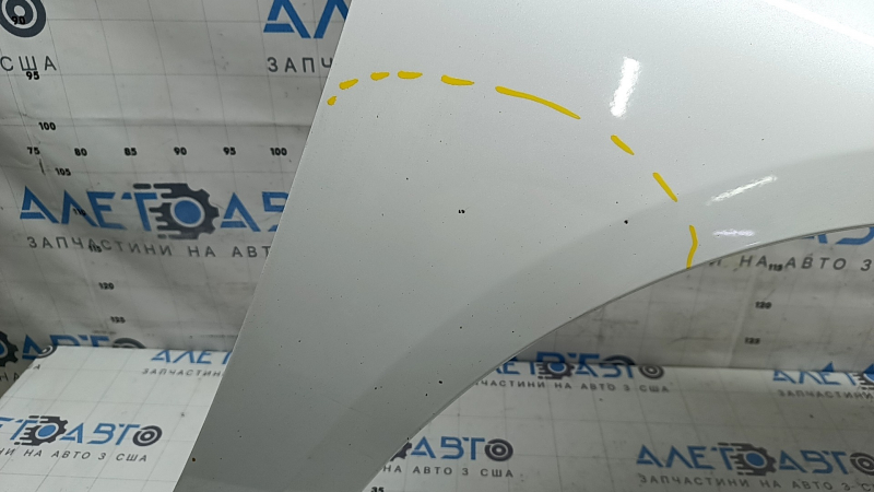 Aripă față dreapta Honda Accord 18-22 albă NH-883P, îndoită, ciobită