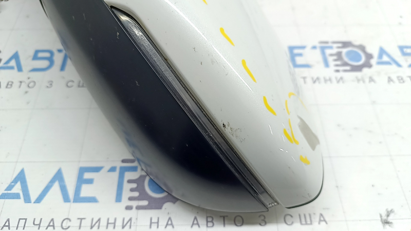 Ansamblu oglindă laterală stânga Honda Accord 18-22 8 pini, BSM, încălzit, semnalizator, alb, uzat