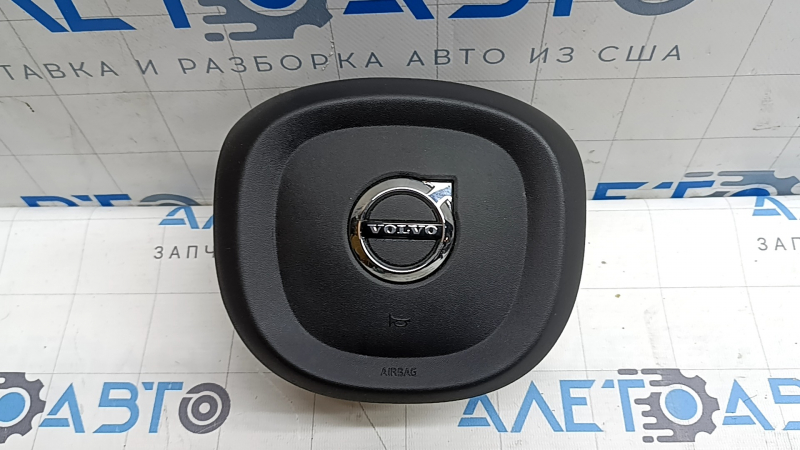 Airbag în volanul șoferului Volvo XC60 18-26 negru, zgârieturi, lovituri