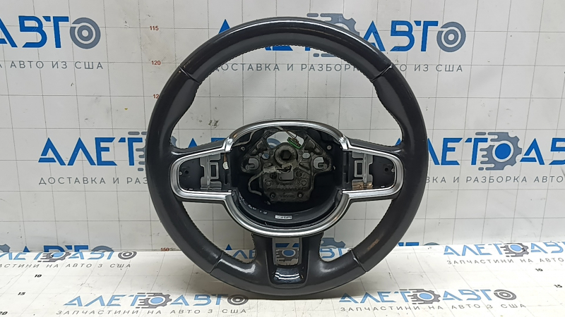 Volan Volvo XC60 18-24, piele neagră, încălzit, tip 2, zgârieturi, ciobiri